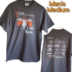 🗺️ Bike Run Car Show Charity Ride Fundraiser T-shirt Harley Davidson Sept 2015